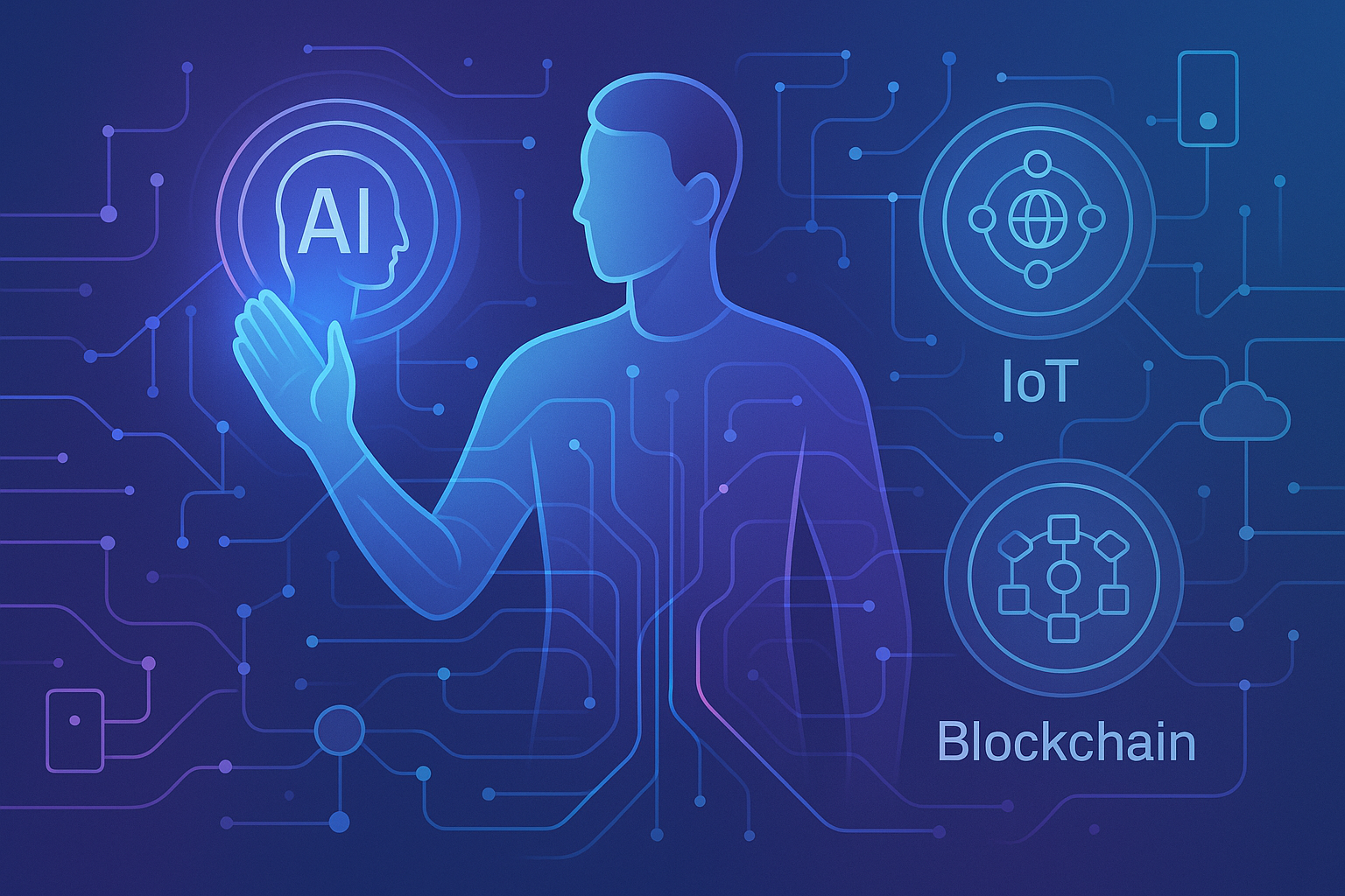 Convergência tecnológica: como IA, IoT e Blockchain se conectam no ecossistema digital